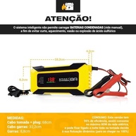 Carregador de Bateria Automotivo 8A Digital 12V com Voltímetro e Amperímetro - Carga Inteligente para Carro, Caminhonete e Caminhão - imagem 3