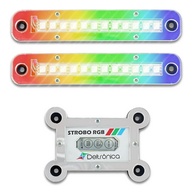 Kit Super Strobo Led para Som Automotivo Rgb 2 Faróis 12v Deltrônica - imagem 1
