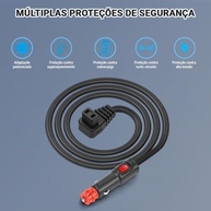 Cabo de Alimentação Universal 3m para Mini Geladeira de Carro DC 12V/24V | Conexão Segura e Estável - imagem 5