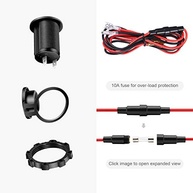 Soquete Isqueiro 12V/24V Universal à Prova d'Água com LED Vermelho - ZHSMS - imagem 3