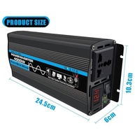 Inversor Onda Senoidal Pura 4000W Pico | 12V/24V/48V/60V para 220V AC | Potência Confiável para Carro e Uso Externo - imagem 5