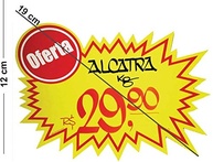 Cartaz para Marcação Splash Oferta Amarelo 12x19cm - Pacote com 100 Unidades | Papel Duplex 250g - imagem 2