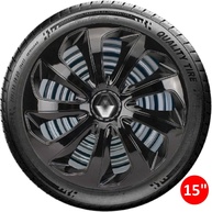 Jogo 4 Calotas Esportivas Velox Aro 13 Preto Brilhante - Design Inovador e Fixação Segura - imagem 4