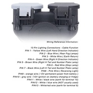 Adaptador 13 Pinos para 7 Pinos Duplo: Conexão Segura para sua Caravana e Trailer 12V - imagem 4