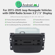 Central Multimídia Joying Android 13 para Jeep Renegade (2015-2020) - Tela IPS 8" com CarPlay & Android Auto - imagem 3