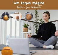 Umidificador de Ar Ultrassônico USB com LED Colorido e Aromatização - 130ml - imagem 3