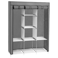 Guarda-Roupas Desmontável Mobilis Cinza 130x45x170cm | Design Moderno e Prático - imagem 1