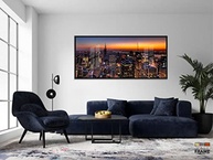 Quadro Decorativo Cidade de São Paulo 130x60cm com Moldura Preta - Modelo 01 - imagem 3