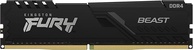 KF432C16BB/16 - Memória de 16GB DIMM DDR4 3200Mhz FURY Beast 1,35V 1Rx8 288 pinos para desktop/gamers, Preto - imagem 3