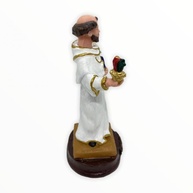 Imagem Católica Artesanal em Resina - Santo Agostinho 13cm | Peça Sagrada para Decoração e Devoção - imagem 3