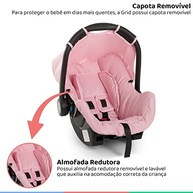 Bebê Conforto Galzerano Grid Rosa: Segurança e Estilo para seu Pequeno (0-13kg) - imagem 4