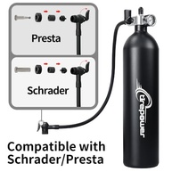 Inflador de Pneu de Bicicleta Tubeless com Medidor - Booster 1.3L Rápido e Eficiente - imagem 5