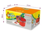 Brilhus Mop Plus 13L com Refil e Balde - Sistema Giratório e Microfibra, Verde e Cinza - imagem 3