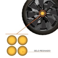 Jogo de Calotas Prime Black Aro 14 para Onix, Prisma, Corsa e Mais + Selo Resinado - imagem 3