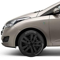 Jogo 4 Calotas Aro 14 HB20 Hatch Sedan Preto Fosco - Design Esportivo e Acabamento Premium - imagem 2