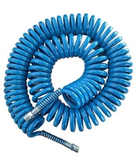 Mangueira Espiral PU 10m para Compressor 1/4" - Azul Resistente e Flexível - imagem 2