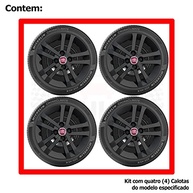 Kit 4 Calotas Fiat Argo Aro 14 2021 Preto - Estilo e Proteção Premium - imagem 4