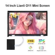 Tela LCD 14" FHD 1920x1080 para Lian Li O11 Mini: Monitor Secundário HDMI 72% NTSC (Branco) - imagem 3