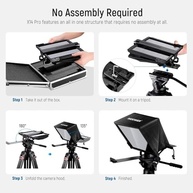 Teleprompter Neewer X14 Pro Dobrável: Grave com Profissionalismo em Tablets de até 14" | Preto - imagem 5