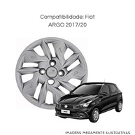Calota Aro 14" Prata Grid para Fiat Argo 2017-2020: Jogo com 4 Calotas de Alta Resistência - imagem 3