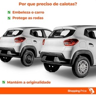 Kit 4 Calotas Aro 14 Kwid 2018-2020 Prata Grid - Design Esportivo e Proteção - imagem 3