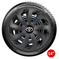Jogo 4 Calotas Esportivas Velox Aro 14 Preto Fosco para Toyota Etios, Yaris e Corolla - imagem 4