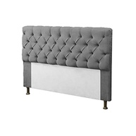 Cabeceira para Cama Box Casal 140cm Mirage com Capitonê em Suede Cinza - Dl Decor - imagem 2