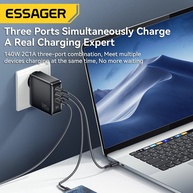 Carregador Essager 140W: Power Delivery Rápido! - imagem 2