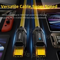Cabo USB-C 140W: Carregamento Turbo e Dados! - imagem 2