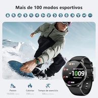 Smartwatch Redondo AMOLED 1.43" com Chamadas Bluetooth HD e 150 Modos Esportivos - Seu Aliado Unissex para Performance e Estilo - imagem 5