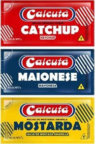 3 Caixas Ketchup Maionese Mostarda Calcuta 144 Unidades Cada Caixa - imagem 1