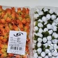 144 Mini Rosas de Tecido: Toque de Charme! - imagem 1