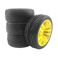 Rodas Amarelas 12mm para Wltoys 144001: Aventura e Estabilidade! - imagem 3