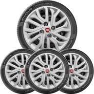Kit 4 Calotas Aro 15 Fiat Punto, Palio, Grand Siena - Design Esportivo e Logo Exclusivo - imagem 1