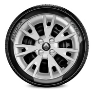 Kit 4 Calotas Aro 15 Logan Sandero 2019-2021 Emblema Preto - Renove Seu Carro! - imagem 3