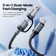 Cabo USB-C 60W Toocki: Carregamento Rápido iPhone 15 - imagem 3