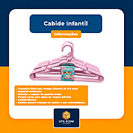 Cabides Infantis Reforçados: Kit com 15! - imagem 1