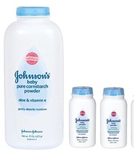 Johnson's Pure Cornstarch Baby Powder 15 Oz + Travel Size 1.5 Oz - Pacote com 2 Unidades - imagem 2