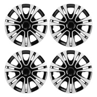 Kit 4 Calotas Aro 15 ABS Universais Brilhantes - Design Encaixe para Rodas de Aço - imagem 1