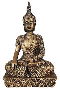 Buda Hindu com Base 15 cm em Resina com Incenso - Estátua Decorativa para Ambientes Serenos - imagem 2