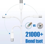 Cabo USB-C 60W para iPhone 17, 16 e 15: Carregamento Rápido PD - imagem 4