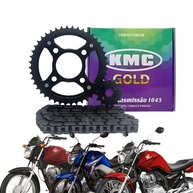 Kit Relação KMC Gold Titan 150 Fan 150 CG 150 (2004-2015) com Retentor - Durabilidade e Performance - imagem 1