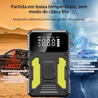 Jump Starter Portátil 3000A com Compressor 150 PSI e Bateria 37000mAh - Partida Rápida e Carregamento USB - imagem 3