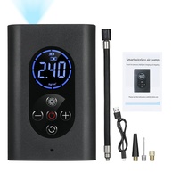 Tomshin Compressor de Ar Portátil 150 PSI: Inflador Elétrico Inteligente com Manômetro LED e Power Bank - imagem 1
