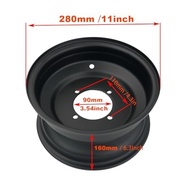 Roda Dianteira Aço 25,4cm para Quadriciclo, Dirt Bike ATV Buggy (150-250cc) - 4 Parafusos 90mm - imagem 3