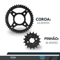 Kit Relação KMC Gold Titan 150 Fan 150 CG 150 (2004-2015) com Retentor - Durabilidade e Performance - imagem 5