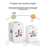 Adaptador Universal Tomada 150 Países - Essencial para Viagens Globais - imagem 5