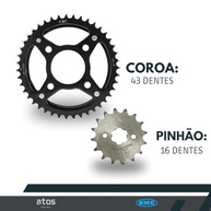 Kit Relação KMC Gold Titan 150 Fan 150 CG 150 (2004-2015) - Aço 1045 Resistente - imagem 5