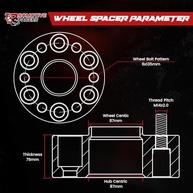 Espaçadores de Roda 6x135 75mm CNC M14x2.0 para Ford F-150, Expedition, Lincoln Navigator - imagem 3