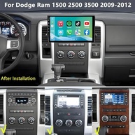 Central Multimídia Dodge Ram 1500/2500/3500 2009-2012: Tela 10.2" GPS, CarPlay Sem Fio, Android Auto, Bluetooth - imagem 3